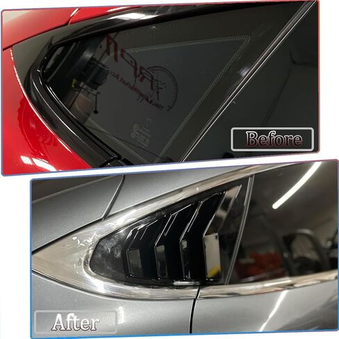 Window Louver，2Pcs Side Vent Window Louvers for Tesla Model 3 2017-2025, ABS Print Sport Window Decorative Covers, Exterior Trim Accessories - Carbon Fiber in Saudi Arabia