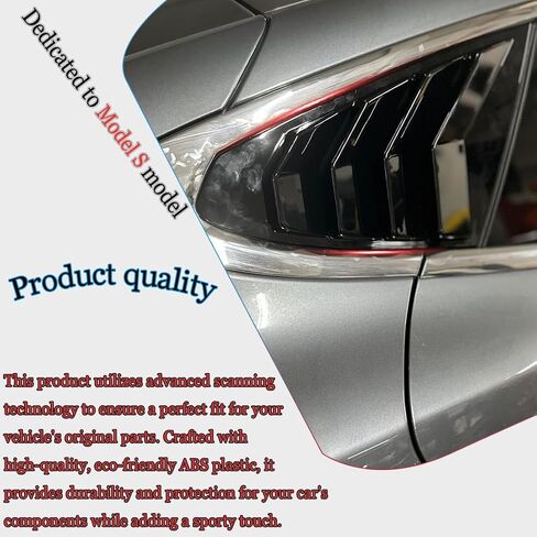 Window Louver，2Pcs Side Vent Window Louvers for Tesla Model 3 2017-2025, ABS Print Sport Window Decorative Covers, Exterior Trim Accessories - Carbon Fiber in Saudi Arabia