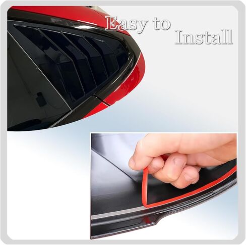 Window Louver，2Pcs Side Vent Window Louvers for Tesla Model 3 2017-2025, ABS Print Sport Window Decorative Covers, Exterior Trim Accessories - Carbon Fiber in Saudi Arabia
