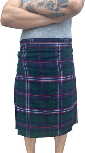 Kilt for Men Scottish Tartan Mens Kilt Highland Leather Straps in Kuwait