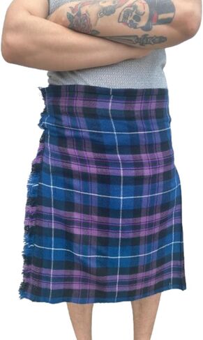 Kilt for Men Scottish Tartan Mens Kilt Highland Leather Straps in Kuwait