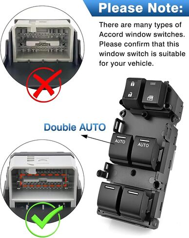 Master Power Window Switch Side Side متوافق مع 2013-2017 Honda Accord Ex-L Touring ، استبدل# 35750-T2A-A01 ، 35750-T2A-A11 in Kuwait