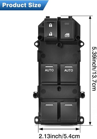 Master Power Window Switch Side Side متوافق مع 2013-2017 Honda Accord Ex-L Touring ، استبدل# 35750-T2A-A01 ، 35750-T2A-A11 in Kuwait