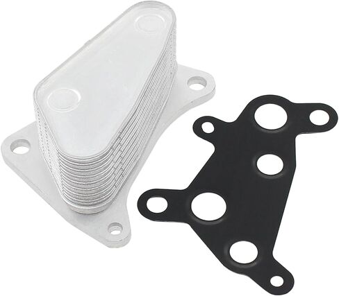 Engine Oil Cooler with Gasket for Buick Encore 2016-2019, Chevrolet Cruze 2016-2019, Trax 2021-2022, Malibu 2016-2024, Equinox 2018-2025, GMC Terrain 2018-2024 in Saudi Arabia