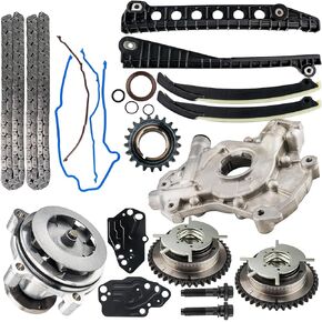 Torchbeam 5.4L Timing Chain Kit for Ford F150/Expedition 2004-2008, Lincoln Navigator 2005-2008, Includes Oil Pump & Water Pump (OE# 5L3Z-6268-A)