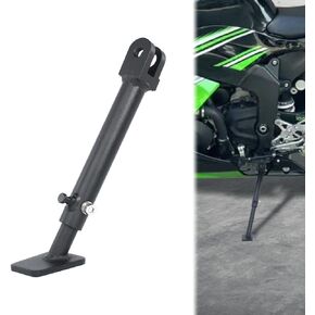 Xitomer 0-3 inch Steel Adjustable Kickstand Fit for Ninja ZX-6R 2024 2023 2022 2021 2020 ZX-6R 2019 2018 2017 2016 ZX-6R 2013-2024, Motorcycle Adjustable Side Stand Adjustable Kickstand
