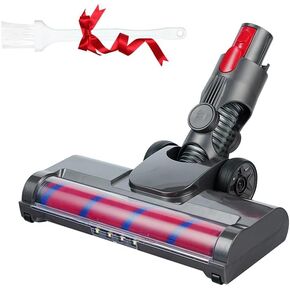 Vacuum Attachments for Dy.Son V15 V11 V10 V8 V7 Cordless Stick Cleaners, Hardwood Floor Attachments with 2 Replacement Parts - Soft Roller Brush Head with 4 LED Light & Flexible Big Rollers