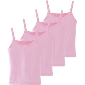 Kids Camisoles 2-8 Years 4PK | Lightweight Layering Tops, Moisture-Wicking Stretchy Undershirts