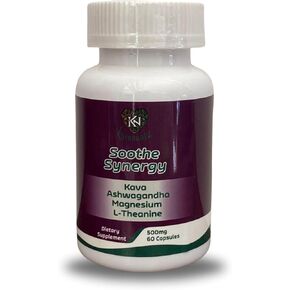 Kava Capsules - with Ashwagandha, Magnesium & L-Theanine - Promotes Relaxation & Calm - Vegan, Non-GMO & Gluten-Free - Kava Root Capsules Perfect for Daily Wellness, 60 Count, 500mg