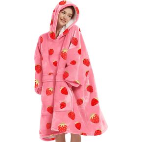 KFUBUO Wearable Blanket Hoodie for Kids Toddlers Sherpa Blanket Sweatshirt With Pocket Cute Hoodies 2-6 Year Old Girl Birthday Gifts Cat