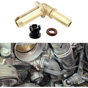 Thermostat Water Outlet Hose Connector Kit, Water Thermostat for Car, Water Pump to Thermostat Outlet Tube Compatible with Land Rover Range XJ XF 4 Velar 3.0 V6 5.0 V8, Replaces OEM #LR049990