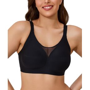 Wireless Bras for Women Seamless Minimizer Full Coverage Comfort Bralette Back Smoothing Everyday T Shirt Bra