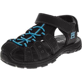 Avalanche Kids Close Toe Sandal with Strap Closure - Durable Walking Sport Sandals for Boys (sizes: 11-13 Little Kid / 1-4 Big Kid)