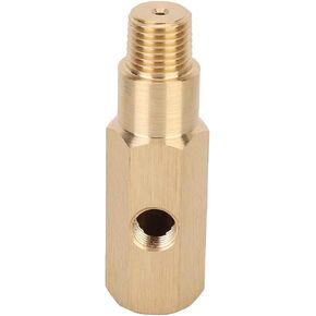 Oil Pressure Gauge Adapter, Oil Pressure Sensor Tee Connector, 1/4 NPT Brass T Piece Sender Adapter