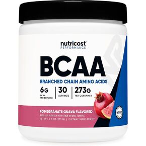 Nutricost BCAA Powder 2:1:1 (Pomegranate Guava, 30 Servings) - Branched Chain Amino Acids