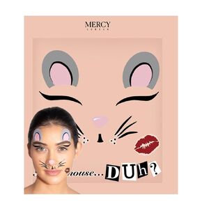 أنا ملصقات موسى للوجه من قبل Mercy London Girls Costume Associory تواجه جواهر الأحجار الكريمة جميعًا في عصا عيد الهالوين على ملصق