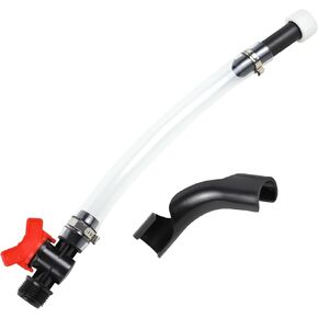 Fuel Jug Hose Kit, Racing Fuel Filler Jugs Hose with Ball Valve, Flexible Gas Can Hoses with Bender, 5 Gallon Racing Gas Cans Trigger Hose