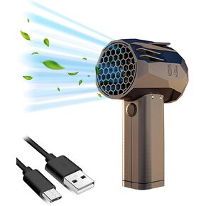 2024 Mini Thunder Jet Dry, Battery 4000Mah Car Dryer, 1400g Thrust 240km Wind Car Dryer Air Blower, Powerful Turbofan Stepless Adjustable Rechargeable Jet Dry Blower for Car