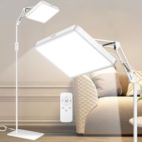 SUXIO Light Therapy Lamps - 12000 LUX Therapy Light, Happy Lamp with Remote, Lights Box Therapy with 3 Timer & 4 Brightness, LED UV-Free Daylights Lamp Perfect for Home, Office