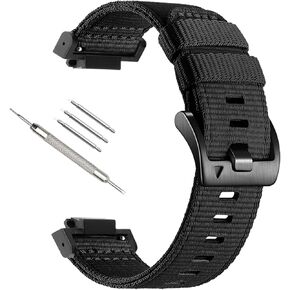 Military Style Nylon Watch Band Compatible for Casio G-Shock DW-5600/8900, GA-100/GW-B5600/GB-5600 /GW-6900, Breathable Sweat Proof Nylon Watch Strap, Ultra Soft Replacement Band for DW-5600/GA-100 Strap Athleisure Style