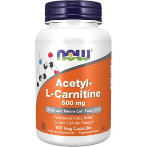Now Foods Acetyl L-Carnitine 500 mg 100 caps