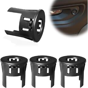 4PCS 25844782-Rear Bumper Parking Aid Assist Sensor Bracket Bezel Housing, Fitment for Chevy Avalanche 07-13, Silverado 1500/2500 HD/3500 HD/GM Sierra 1500/2500 HD/3500 HD 07-14 (Black)
