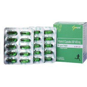 GENONE E-Gen 400 Vitamin E Capsule for Glowing Face, Skin and Hair Nutrition (30 Capsules)