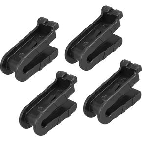 Universal Front Wiper Blade Arm Adapter Clip J Hook Type C - Pack of 4 Black Item Replacement