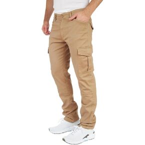 THWEI Mens Cargo Pants Casual Joggers Cotton Stretch Elastic Waist Work Pant