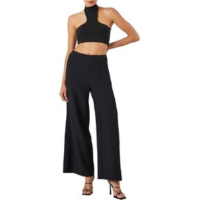 Forever 21 Women's Wide-Leg Crepe Pants