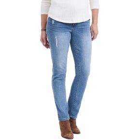 Democracy Women's Petite Ab Solution Straight Leg Jean
