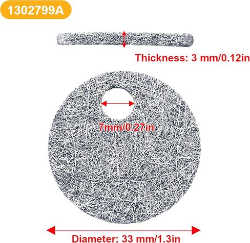 1pc/lot 33mm قطرها سخان السخان الشبكة Mesh 1302799a | 1302799b ملحقات الاستبدال أجزاء لـ Webasto Air Top 2000/s/St (3 ، نوع الثقب المزدوج) in Saudi Arabia