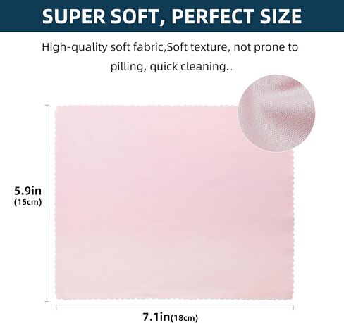 AIMI Assorted Colors Microfiber Cleaning Cloths - 6" x 7" Microfiber Glasses Cloth - Great for Cleaning Eyeglasses, Cell Phones, Screens, Lenses, Glasses and All Delicate Surface (8 Pack) in Saudi Arabia