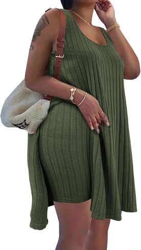 Women's Plus Size Two Piece Outfits Summer Sleeveless Tunic Tops Bodycon Biker Shorts Sweatsuits Sets in Saudi Arabia