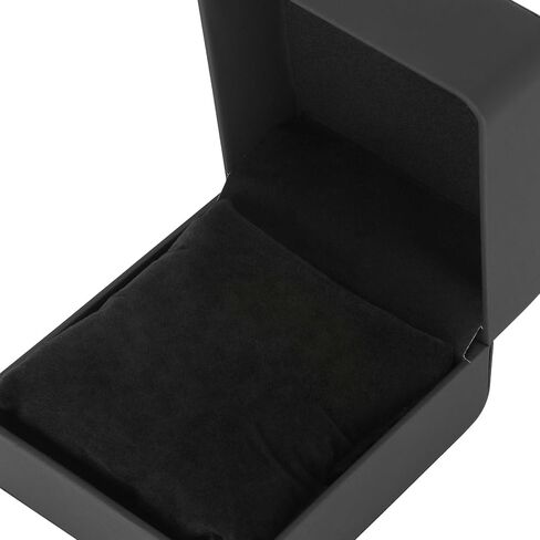 علبة ساعة واحدة ، مربع هدايا ساعة سفر مع وسادة قابلة للإزالة ، ومربعات منظمات عرض Wristing Leather Leather الفاخرة لـ MEM and Women (Black) in Kuwait