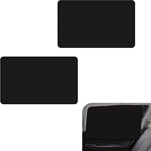 4 PCS Window Window Sunshade ، النافذة الخلفية الأمامية الشبكة الشمسية ، حماية من أشعة الشمس ، تبريد العزل الحراري ، عالمي لمعظم السيارات (أسود) in Kuwait