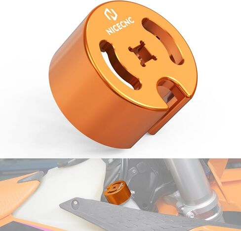 Orange Aluminum Radiator Cap Remover Compatible with KTM 150-500 EXC EXCF XCW XCF-W XW-F 2024 125-450 XC SX XCF SXF 2023-2024,Compatible with Husqvarna 150-501 TE FE 2024,See fitment in Kuwait
