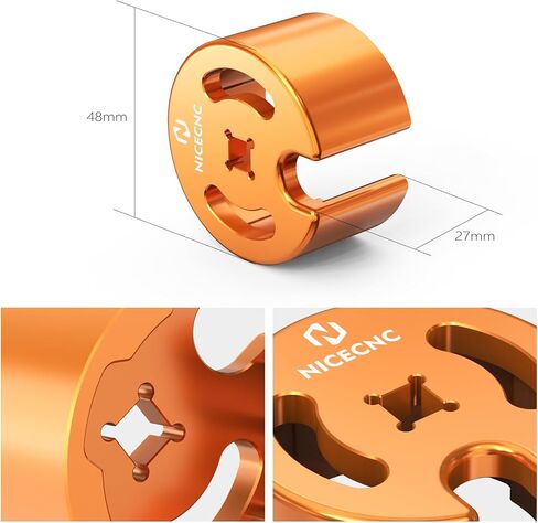 Orange Aluminum Radiator Cap Remover Compatible with KTM 150-500 EXC EXCF XCW XCF-W XW-F 2024 125-450 XC SX XCF SXF 2023-2024,Compatible with Husqvarna 150-501 TE FE 2024,See fitment in Kuwait