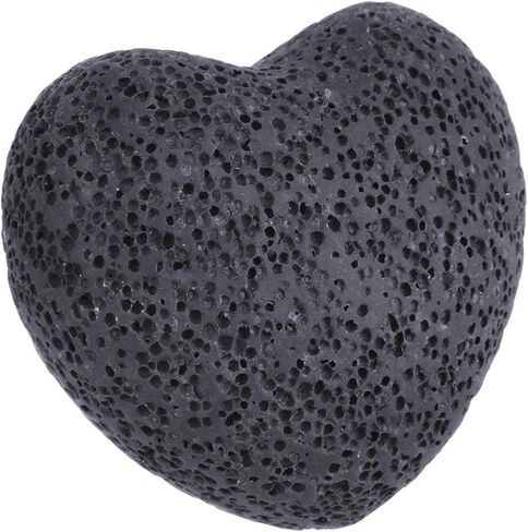 Sunyik Lava Rock Gemstone Heart Puffy ، طبيعية لتمييز الحجر الجيب ، مجموعة النشر العطرية للزيت الأساسي ، 1 بوصة ، الأزرق ، حزمة 10 in Saudi Arabia