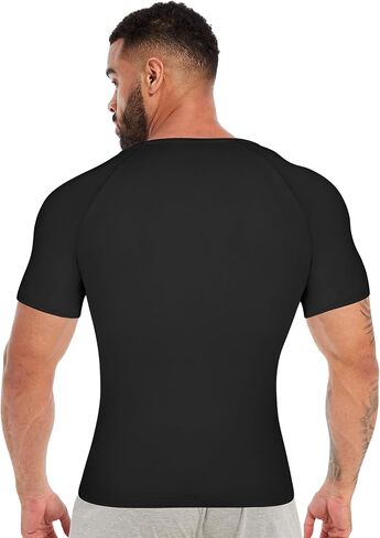 MISS MOLY Men's Sweatproof Undershirt V Neck Sweat Proof Shirt with Underarm Sweat Pads Moisture Wicking T-Shirt in Saudi Arabia