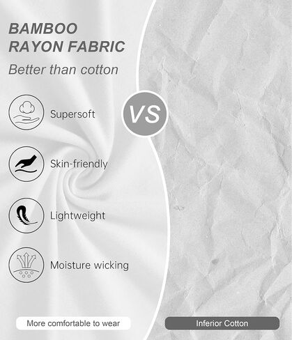 CF MENMIRTS LINDERSHIRTS BAMBOO RAYON MOISTURE WICHING TIRTS Short Sleeve Crewneck Tees for Men Slim Fit Thirts 3 أو 5 Pack in Kuwait