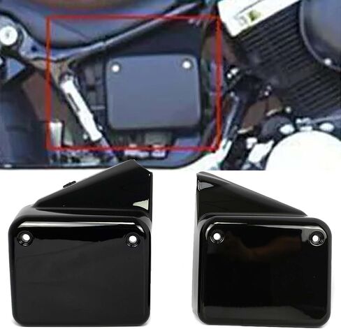1 Pair Battery Side Panel Fairing Covers for Hon-da Black Widow 2000-2007 Hon-da Shadow Spirit VT750 DC 2000-2009 (Except Spirit VT 750 C2) (Black) in Saudi Arabia