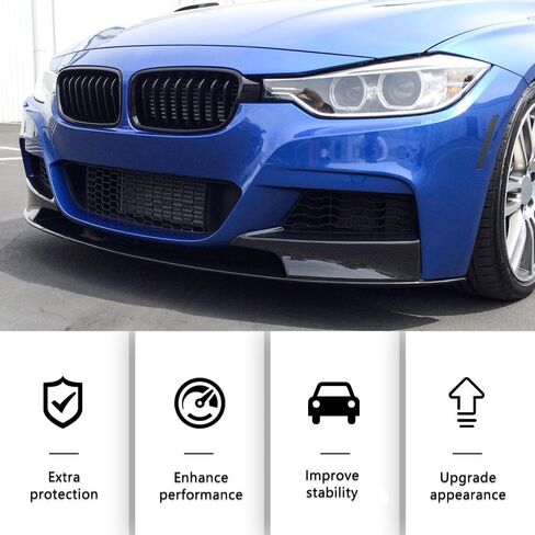 الشفة الأمامية SNA متوافقة مع (2019-2022) 3 سلسلة G20 سيدان M340i / M340i xDrive، مقسم سد الهواء لذقن الشفاه (أسود لامع 3 قطع) in Saudi Arabia