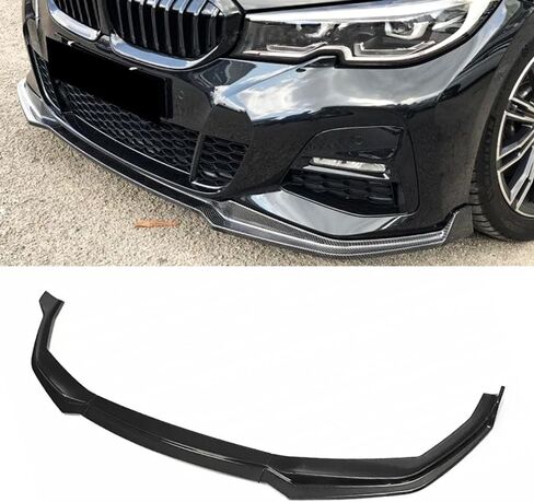 الشفة الأمامية SNA متوافقة مع (2019-2022) 3 سلسلة G20 سيدان M340i / M340i xDrive، مقسم سد الهواء لذقن الشفاه (أسود لامع 3 قطع) in Saudi Arabia