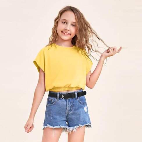 WELROG Kids Belts for Boys and Girls PU Leather Belt for School Uniform Casual Jeans Age 6-10 Years in Saudi Arabia
