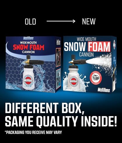 McKillans® Car Wash Foam Cannon for Pressure Washer - Foam Cannon Lance Pressure Washer Soap Dispenser - Snow Foam Cannon for Car Washing with Adjustable Thick Foam - Including 1/4 Quick Connector in Kuwait