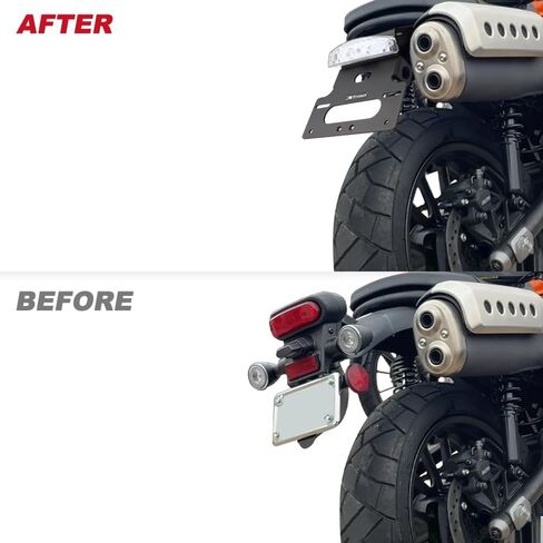 Xitomer Fender Eliminator Tail Tidy متوافق مع SCL500 2023-2024 حامل لوحة ترخيص دراجة نارية مع ضوء الذيل/لوحة ترخيص (واضح) in Saudi Arabia