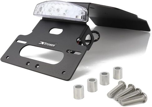 Xitomer Fender Eliminator Tail Tidy متوافق مع SCL500 2023-2024 حامل لوحة ترخيص دراجة نارية مع ضوء الذيل/لوحة ترخيص (واضح) in Saudi Arabia