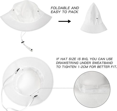 BOTVELA Men Cotton Bucket Hats Foldable Outdoor Sun Hat Unisex Flat Top Caps in Kuwait