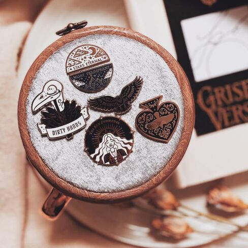 REOVE Wall Hanging Pin Collection Display Stand Enamel Pin Display Holder Display Board, Canvas Leather Embroidery Hoop for Display Pins Buttons Wall Decoration in Saudi Arabia